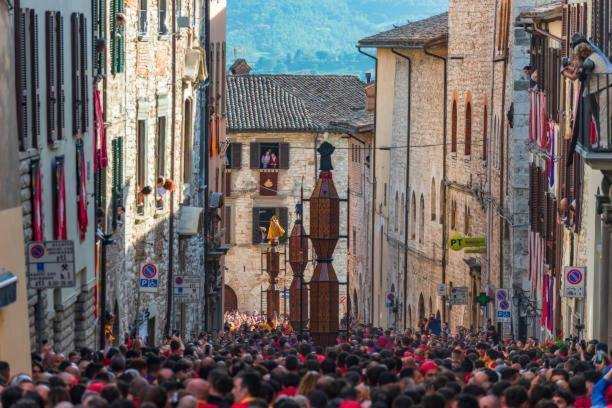 La Dimora Di Pietra Lejlighed Gubbio Eksteriør billede
